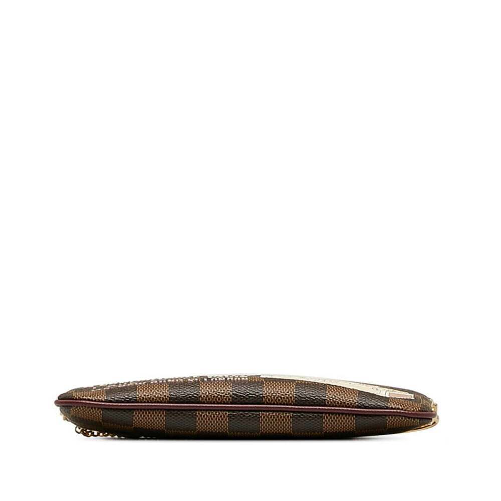 LOUIS VUITTON Brown Leather Pochette Pouch - Picture 4 of 10